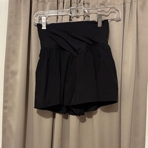 Chic High Waist Black Women's Shorts